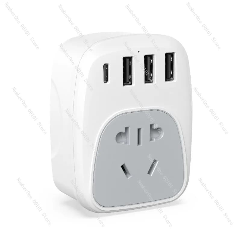 Nuovo adattatore per presa: adattatore di ricarica USB da viaggio multi-paese nel Regno Unito, europeo, negli Stati Uniti, di Hong Kong, conveniente per i viaggi internazionali