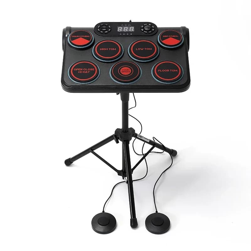 Kit di batteria elettronica Set professionale Frusta portatile Pad Regalo per batteria elettronica per la casa per adulti e bambini