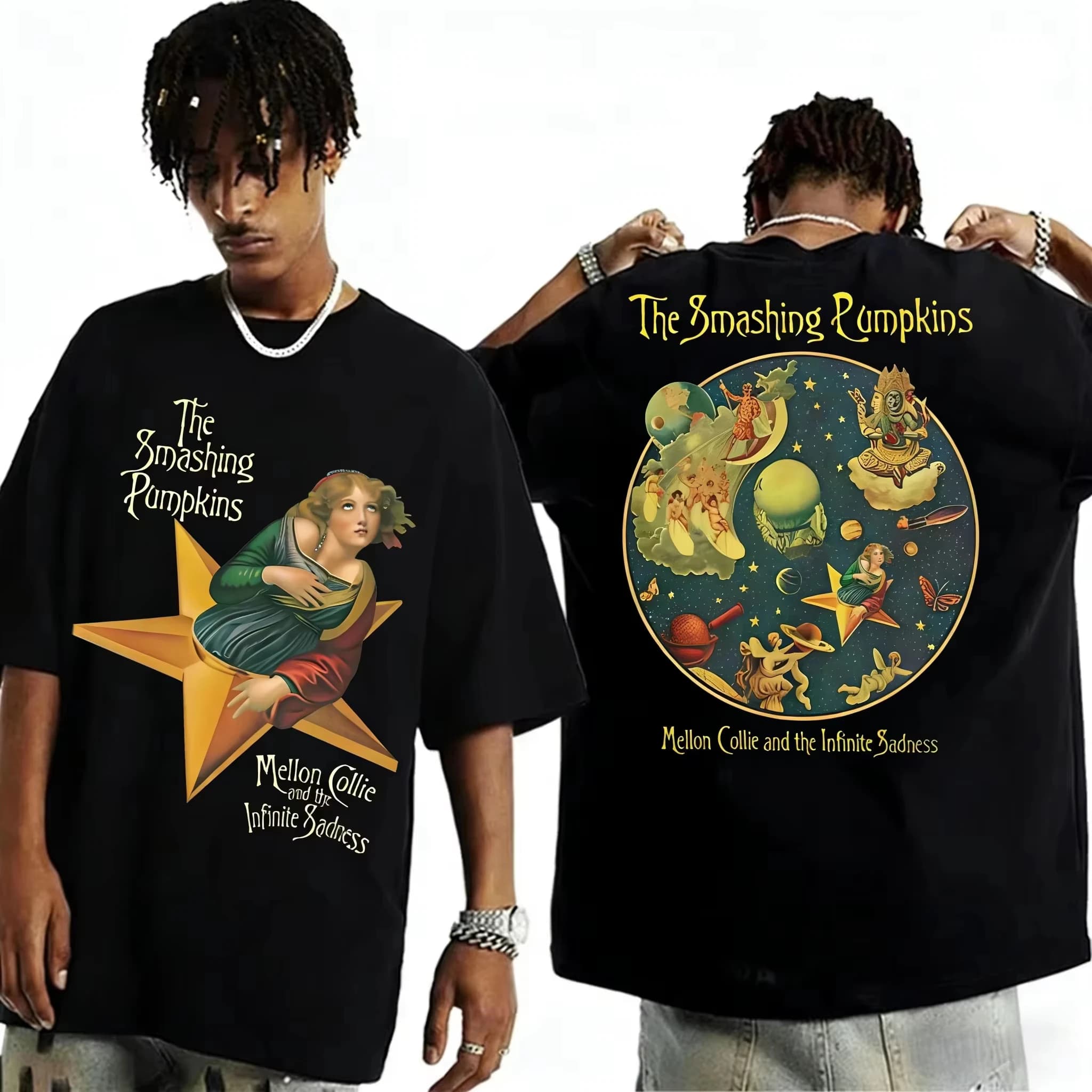 2026 Smashing Pumpkins Band Graphics T Shirt Women Men Street Rock Music Merch Short Sleeve Tee Cotton Clothing Y2k Shirt