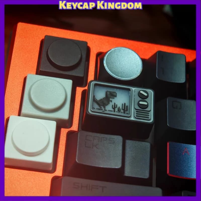 Keycaps Traslucidi Personalizzati per TV, Tastiera Meccanica, Resina, Fai da Te, Keycaps Carini, Accessori per Tastiera PC Gaming, Regali da Collezione