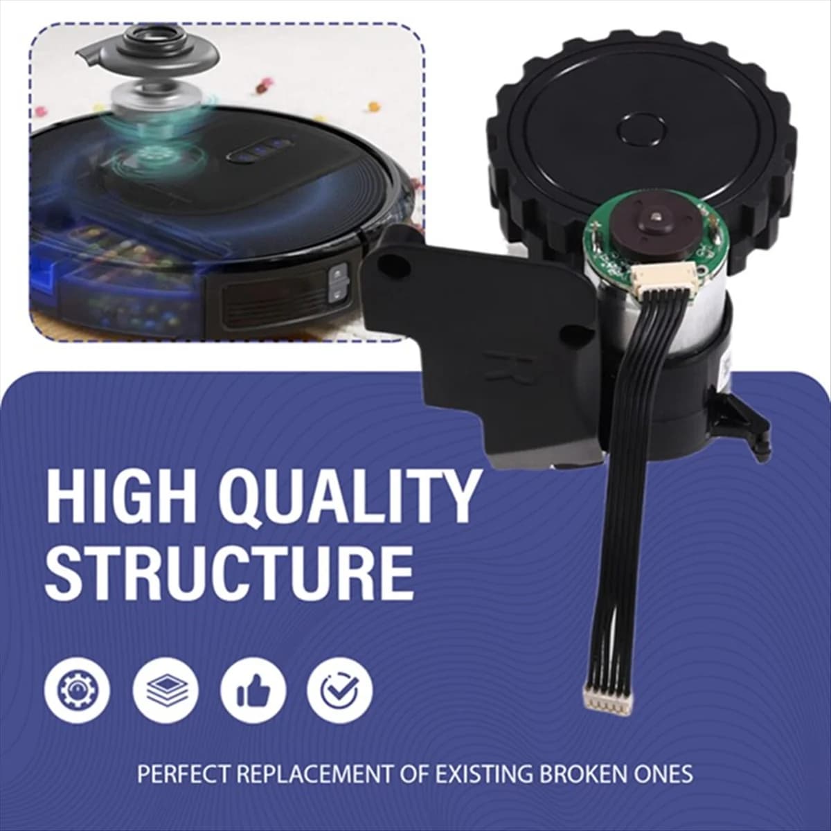Motore ruota sinistra destra per aspirapolvere per Robovac R500/15C/G10/25C/30C/35C/11s Sostituzione parti per aspirapolvere