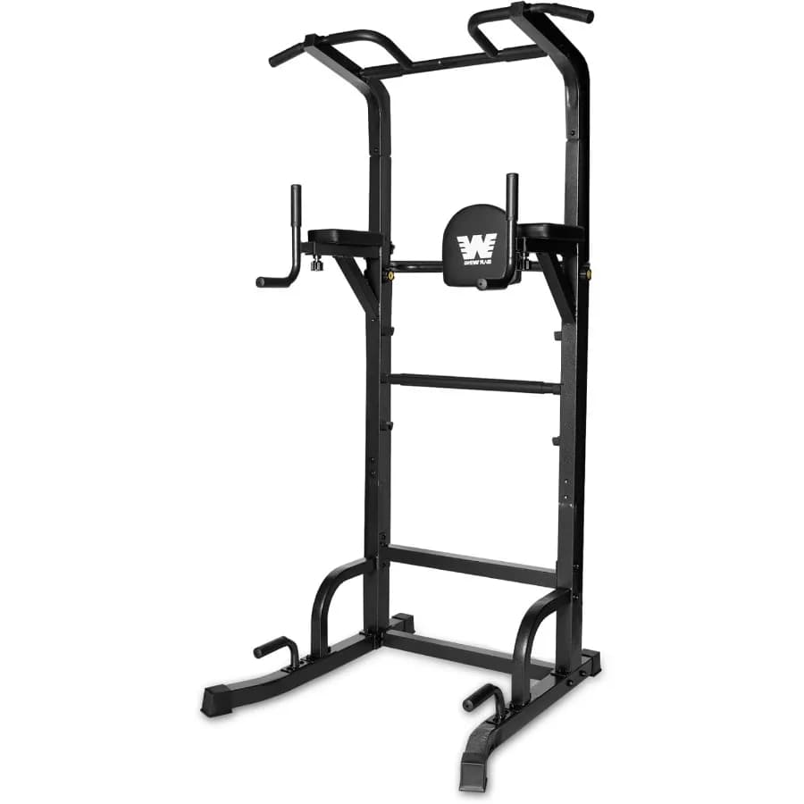Power Tower Pull Up Bar Station Dip Bar Adjustable Height For Home Gym Training Equipment for Strength Training 550LBS