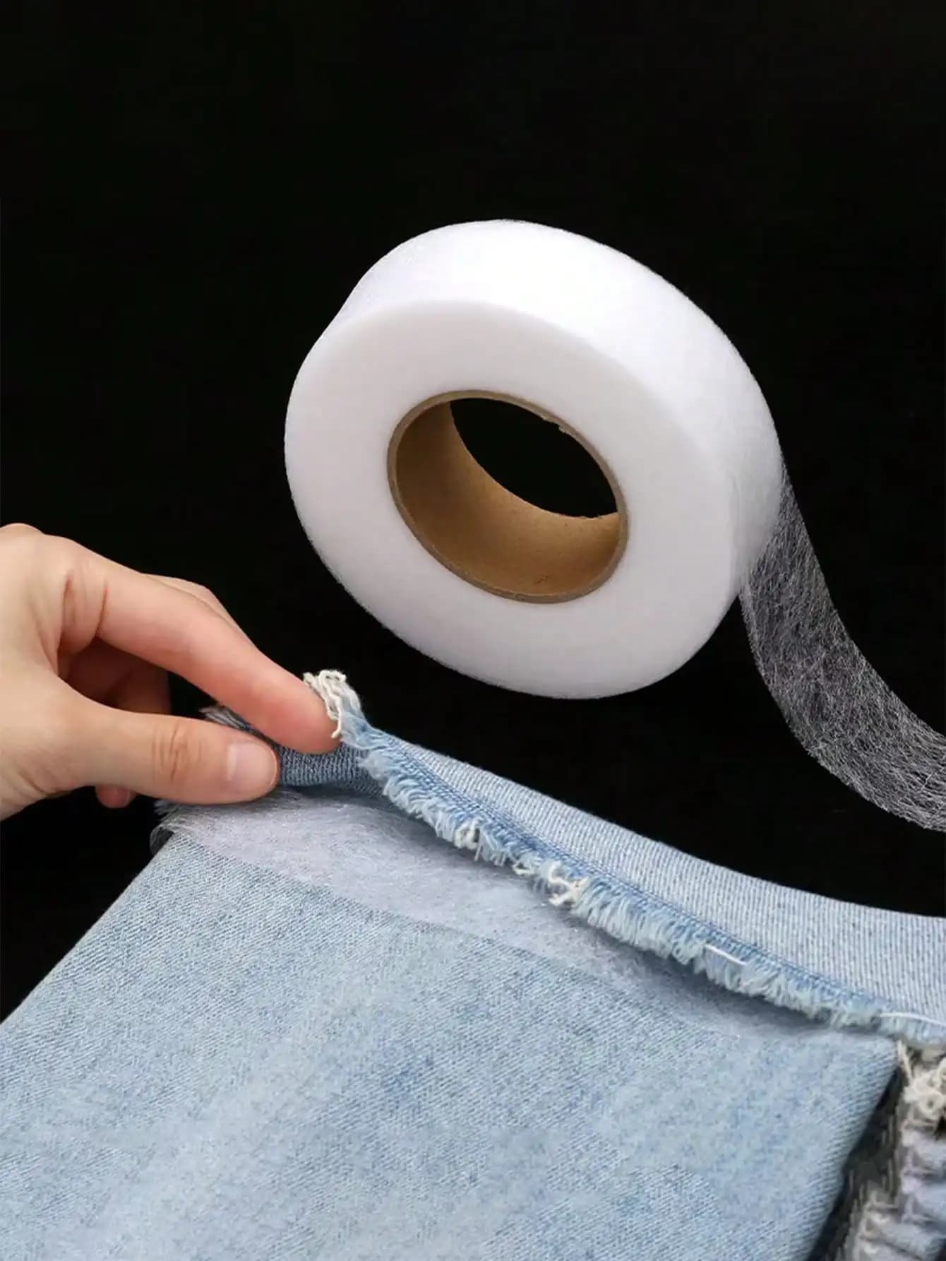 1pc Nastro biadesivo per orlo termoadesivo Nastro adesivo forte per incollaggio termico Web fusibile termoadesivo per modifiche di abbigliamento Pantaloni Jeans