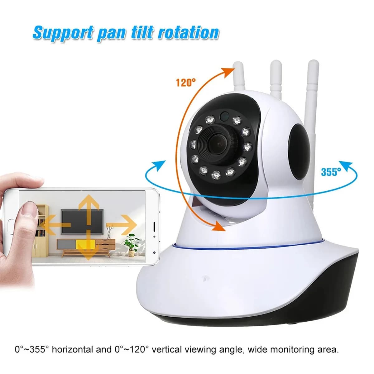 Telecamera IP Dome PTZ Wireless 2MP 1080P con App Yoosee/V380/Carecam, Rilevamento del Movimento AI, Sicurezza Domestica, Monitor per Bambini