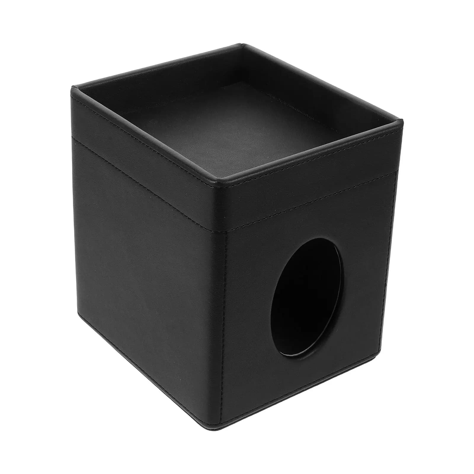 Desktop Tissue Holder With Side Storage Tray Facial Paper Organizer Napkin Caddy For Toilet Office Compact Spaces And Practical
