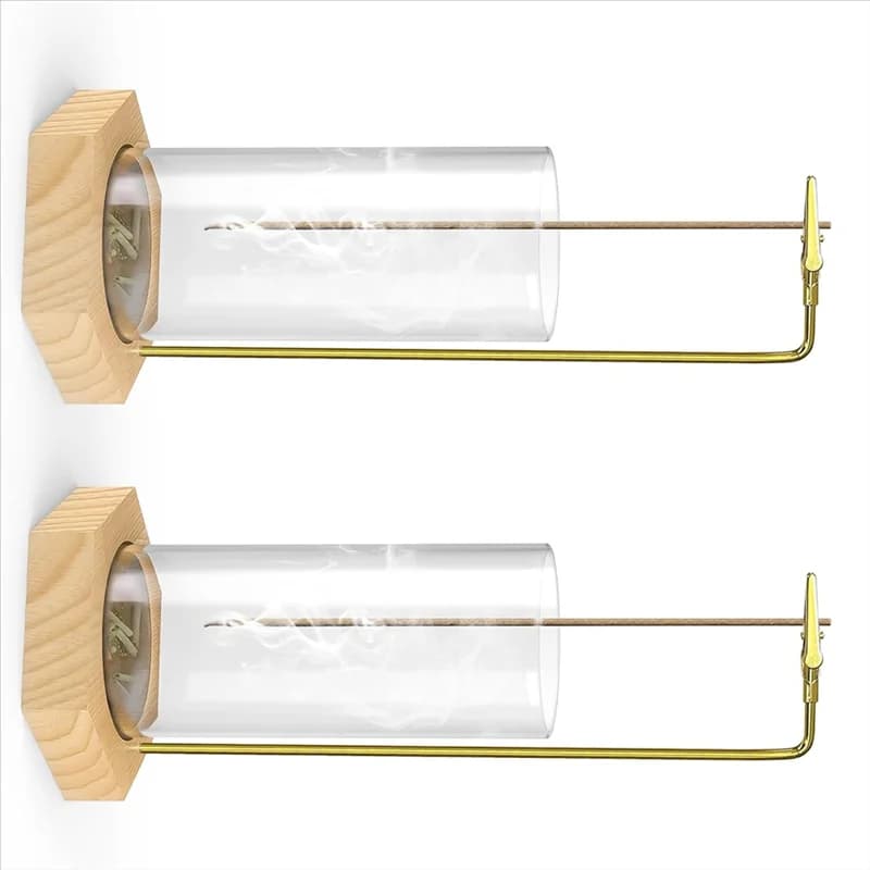 A84X-Ideale per meditazione, yoga, 2 pezzi, bruciatore di incenso, porta bastoncini di incenso, porta incenso dal design senza disordine