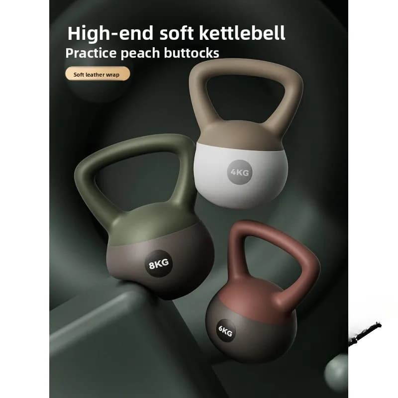 Professional Home Fitness Equipment: 3-12kg PVC Kettlebell and Manubri for Squat and Swing Training, Specific Weights for Men and Women