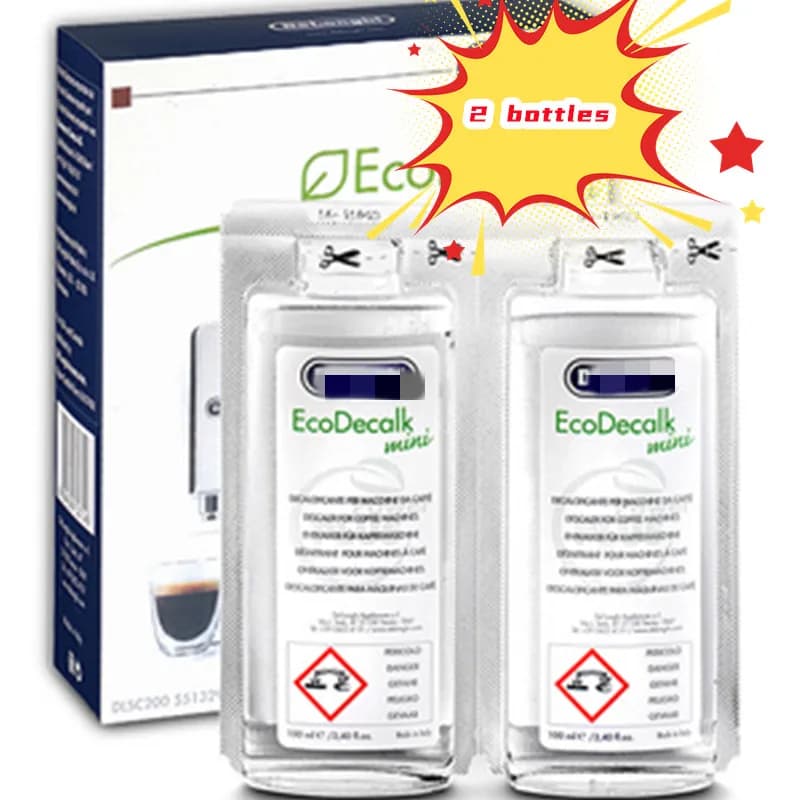 2 bottles 100ML original coffee machine detergent liquid for DeLonghi full semiautomatic coffee machine replace detergent