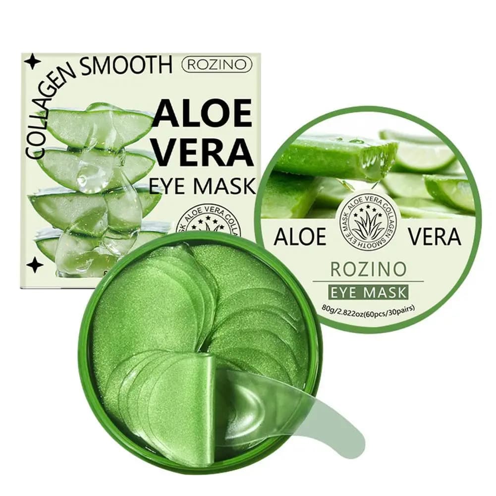 60pcs Aloe Vera Collagen Eye Mask Moisturizing Firming Eye Patches Anti Dark Circles Eyes Bags Eyes Skin Care Products 2026 New