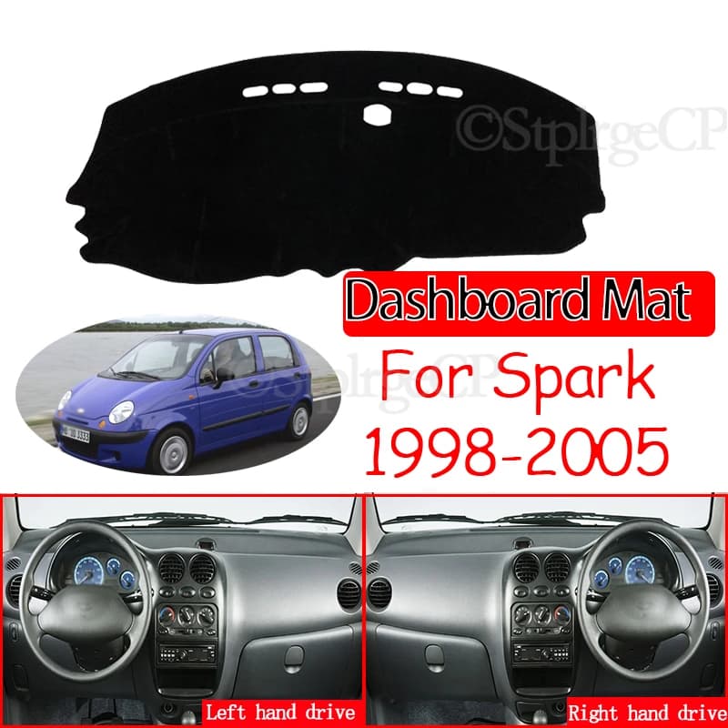 Tappetino antiscivolo Cruscotto Copertura Pad Parasole Dash Zerbino Tappeto Accessori Auto 2002 2003 2004 per Chevrolet Spark 1998 ~ 2005 M100 M150