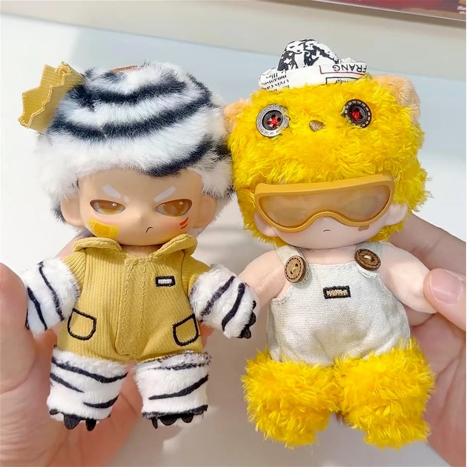 Neekyio Silent Beasts Series Blind Box SJD Mystery Trendy Toy Cute Plush Pendant Surprise Girl Action Figure Doll Ornament Gift