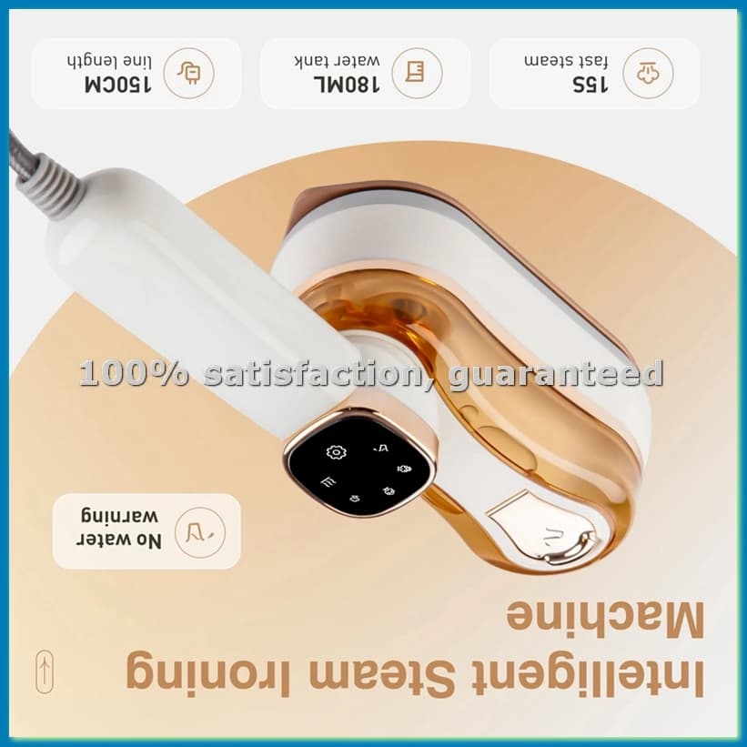 Vaporizzatore da Viaggio per Vestiti, Mini Ferro da Stiro Portatile, Vaporizzatore Manuale per Indumenti, per Casa, Spina EU, B-ABRM