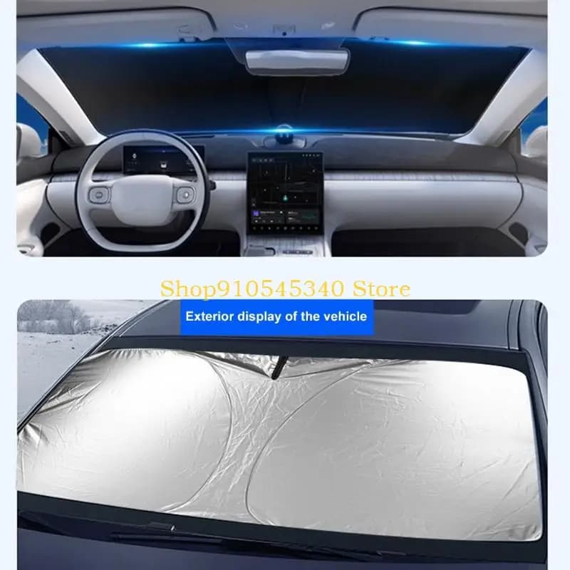 U2JA Parasole Copertura per finestrino anteriore Protezione solare Parabrezza per auto Parasole Visiere parasole