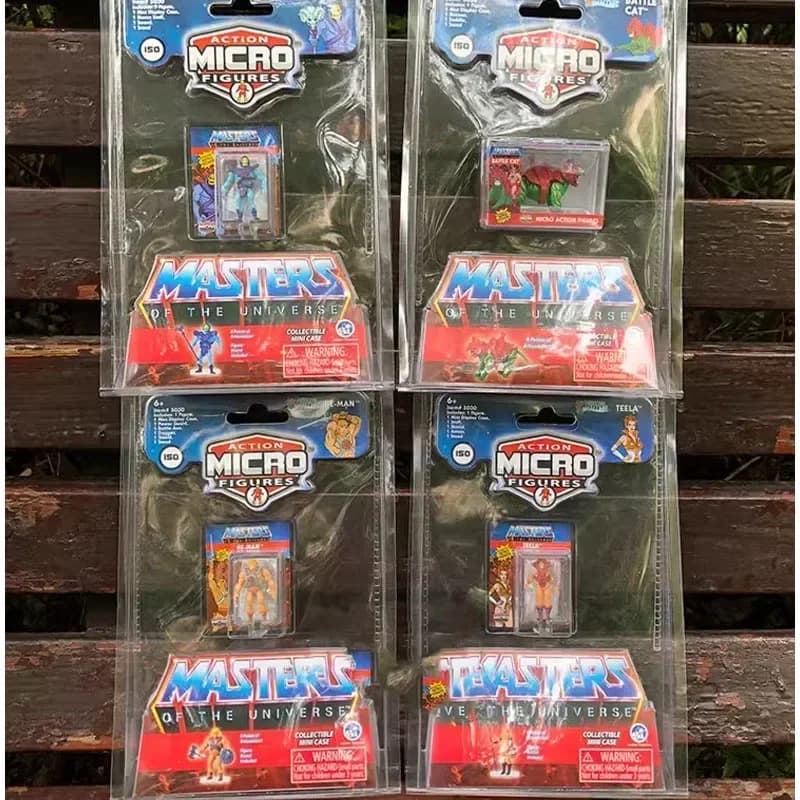 ACTION MICRO FIGURES miniatures Cartoon Animation HeManes e The Masterses of The Universees Vintage modelli da collezione Toy
