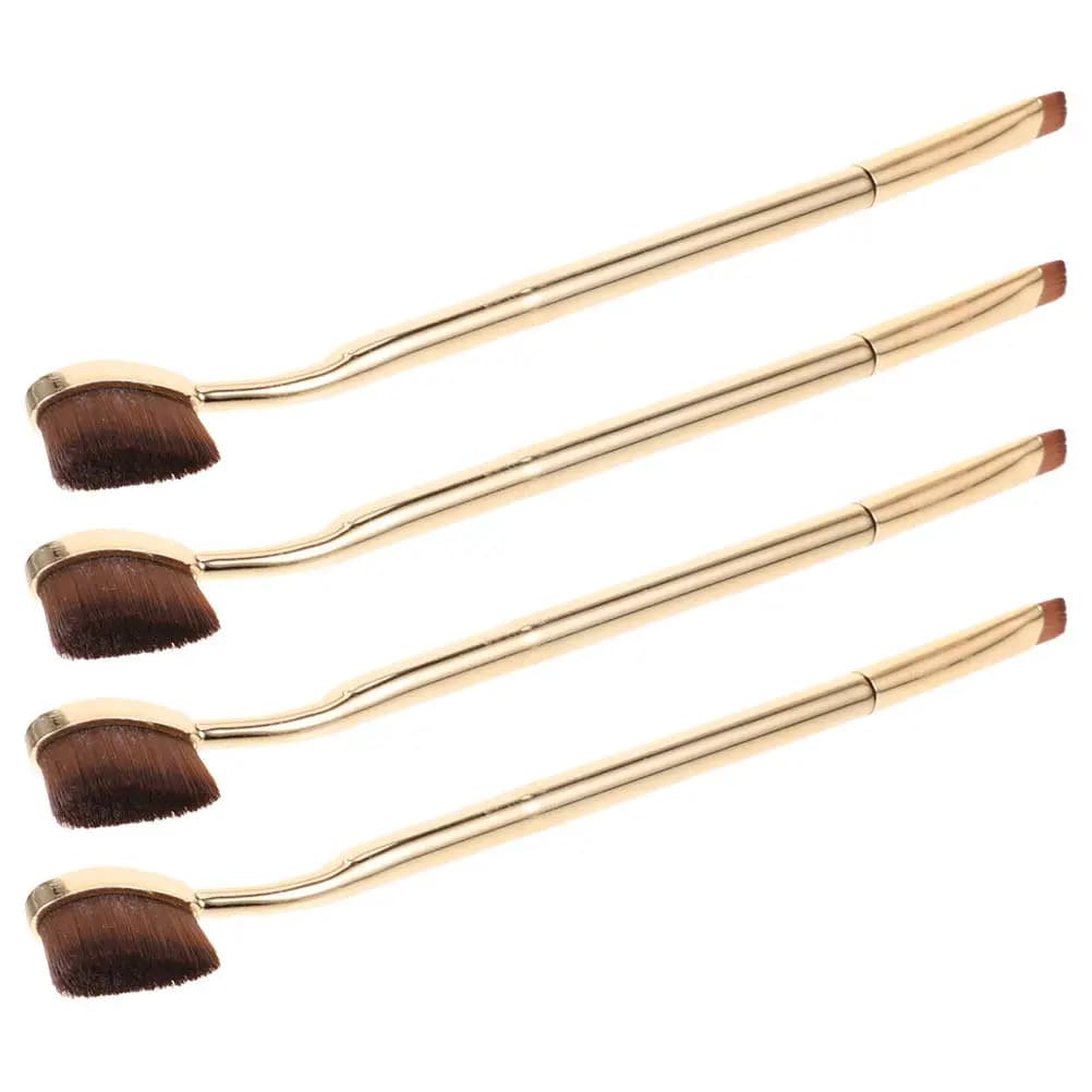 Set di 4 Pennelli per Trucco Occhi, Applicatore per Correttore, per Crema Sotto gli Occhi, Polvere e Liquidi, Pennelli Professionali per Cosmetici da Donna
