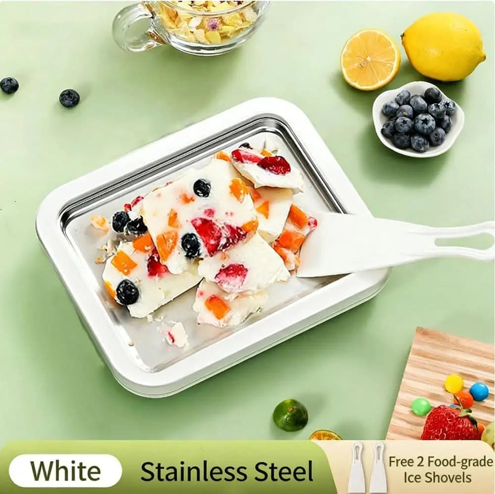 New Wireless Ice Machine for Home Use – Multifunction Plate for Yogurt, Ice Cream and Homemade Granite for Family
