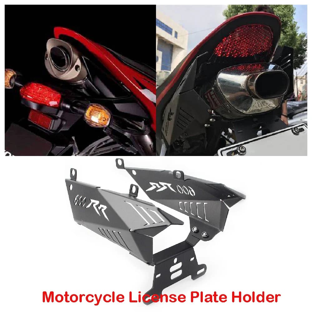 Protezione di scarico moto supporto targa integrato adatto per Honda CBR600RR CBR 600RR ABS 2007 2008 2009 2010 2011 2012