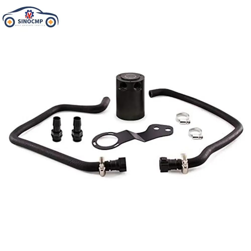 Kit contenitore olio increspatto PCV da 8 pezzi con tubi preinstallati e raccordi spinati in alluminio da 1/2 "adatto per Chevrolet Camaro SS 2016+