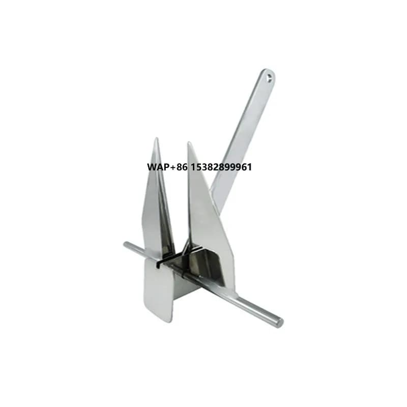 Ancora Danforth Inox 6 kg, Ancora in Acciaio Inossidabile, Accessori Marini per Barche, Ancora per Imbarcazioni