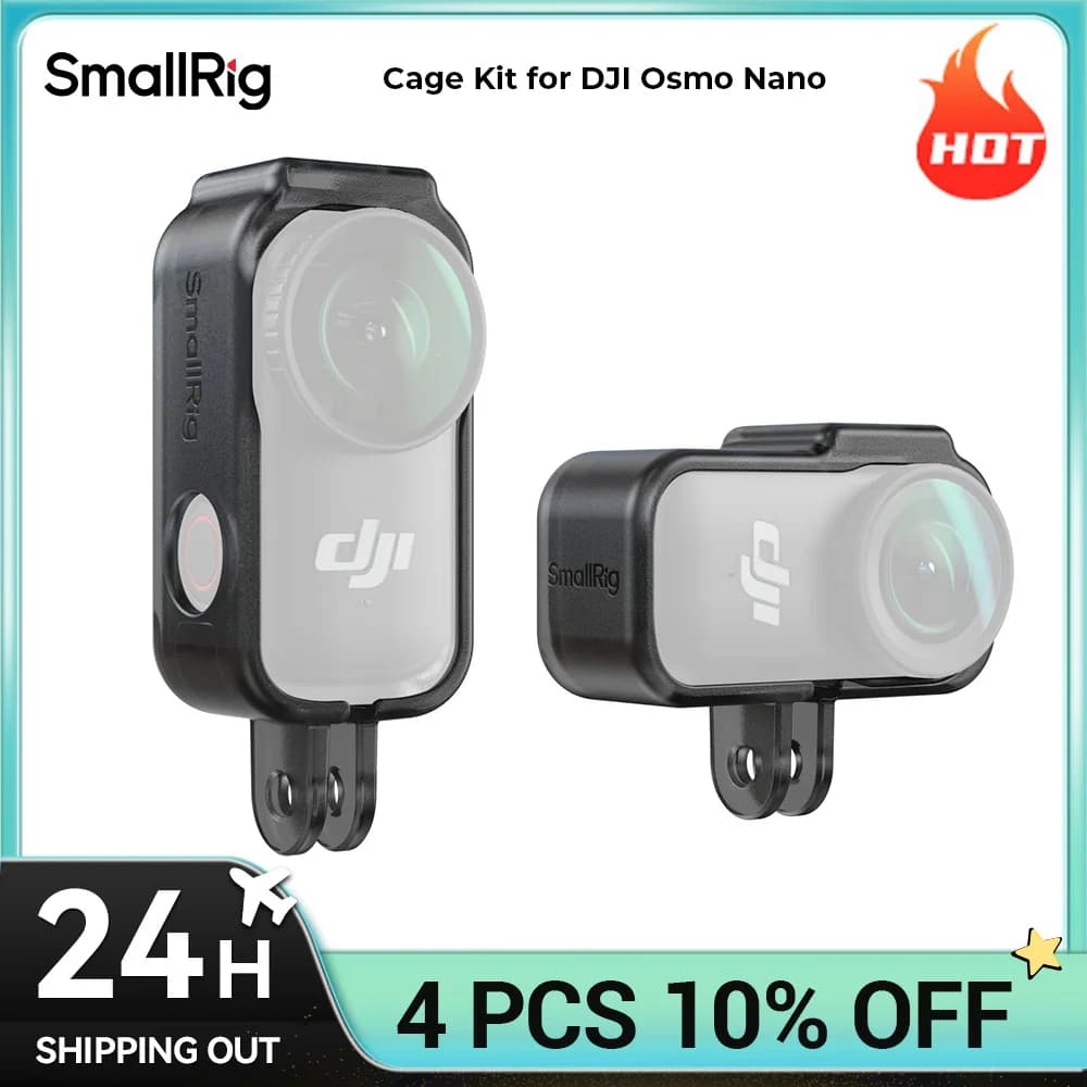 SmallRig Action Camera Nano Cage Horizontal cage kit for DJI Osmo Nano Perfect for YouTube (Paesage), TikTok 5757