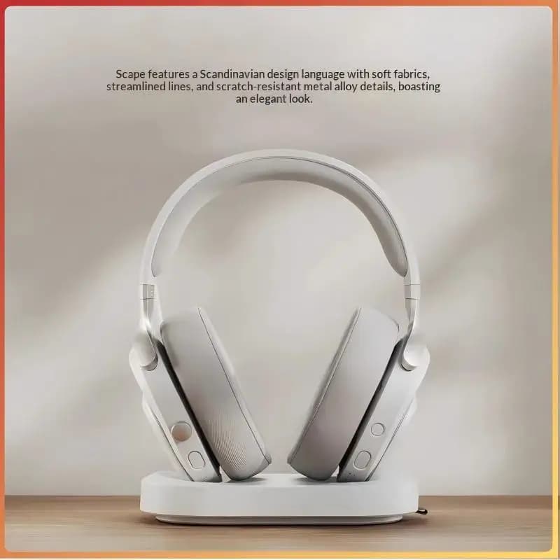 Fractal Design FD Scape 2.4G Over-Ear Gaming Headset - Tri-Mode Wireless, Detachable Mic & Charging Station