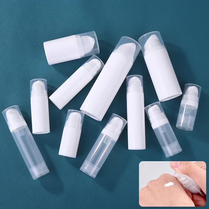 5-50ml Mini portable bottle with vacuum press Cosmetics for reusable makeup for cream Gel Hydrating liquid lotion bottles