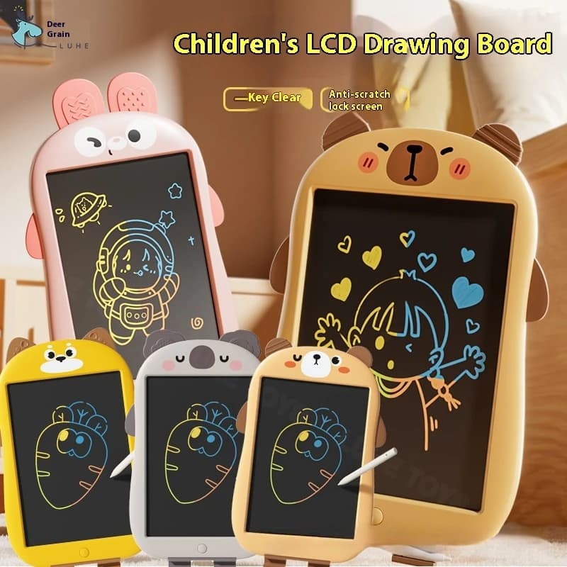 12 pollici Cartoon LCD Tavoletta da disegno Tavolo da disegno per bambini Graffiti Sketchpad Giocattoli Scrittura a mano Lavagna Tavolo da disegno magico Giocattolo regalo