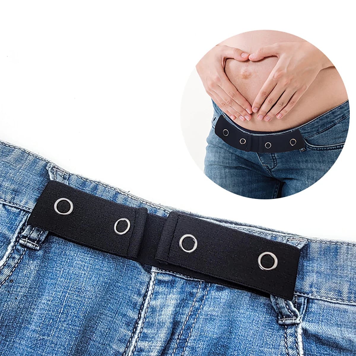 Cintura da donna semplice e alla moda, cintura elastica da uomo, cintura intrecciata invisibile e senza cuciture, cintura unisex per jeans, lunghezza regolabile