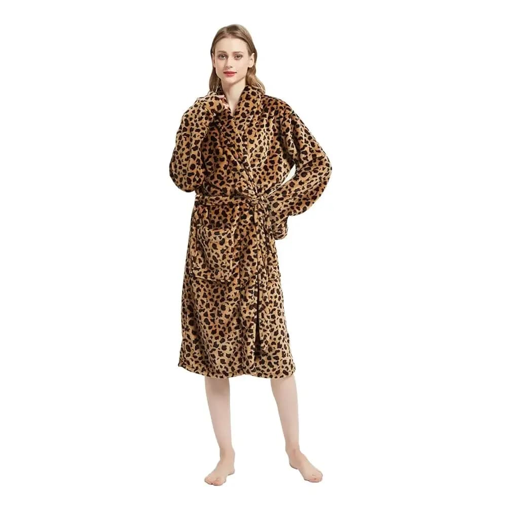 Accappatoi da donna, vestaglie lunghe, camicie da notte, con cintura regolabile in vita, di lusso, taglie petite
