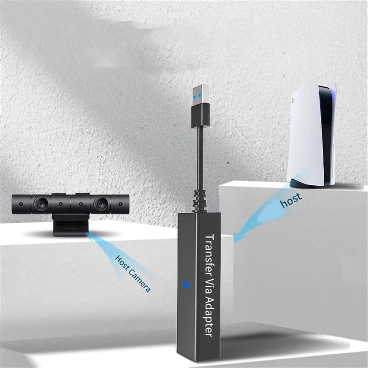 Cavo Adattatore VR N91R per PS5, Connettore VR, Adattatore Mini Fotocamera per PlayStation 5 PS5 PS4, Accessori Connettore Adattatore VR