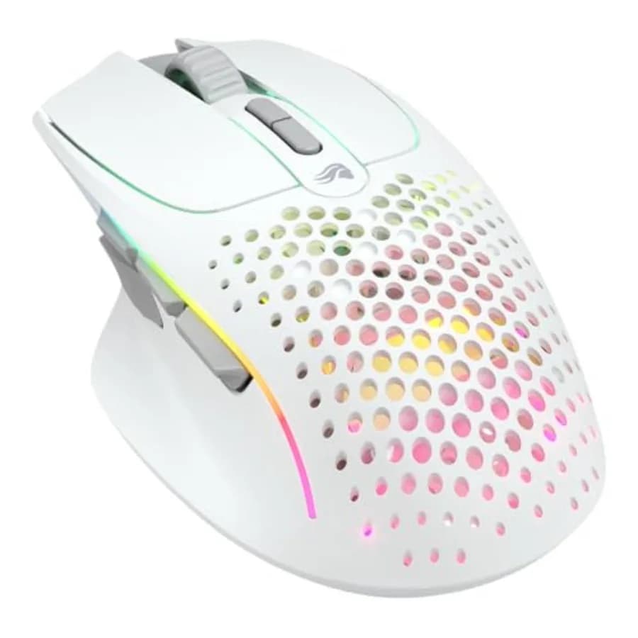 2.4Ghz Bluetooth Gaming Mouse 75g Superlight 9 RGB buttons MMO MOBA FPS PTFE Folders Long Battery Life with Side Button