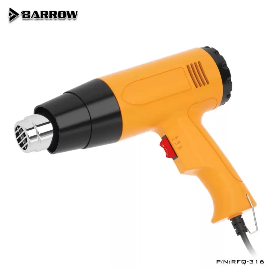 Barrow 1600W Pistola di Calore Professionale Pistola Ad Aria Calda Strumento Temperatura Regolabile 350-550 per Acrilico/PETG FAI DA TE Piega RFQ-316