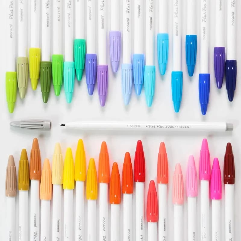 back to school Korean Fiber Watercolor Pen art supplies for artist feutre acrylique pen can be smudged 0.4mm 60 colores pen set