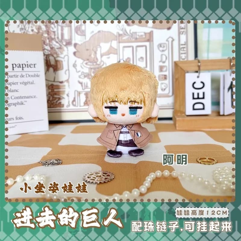 Peluche di Armin Arlert di Attack on Titan, Giocattolo per Bambini, Regalo con Personaggi Jean Kirstein, Eren Jaeger, Hange Zoe, Capitano Mikasa, Levi Ackerman