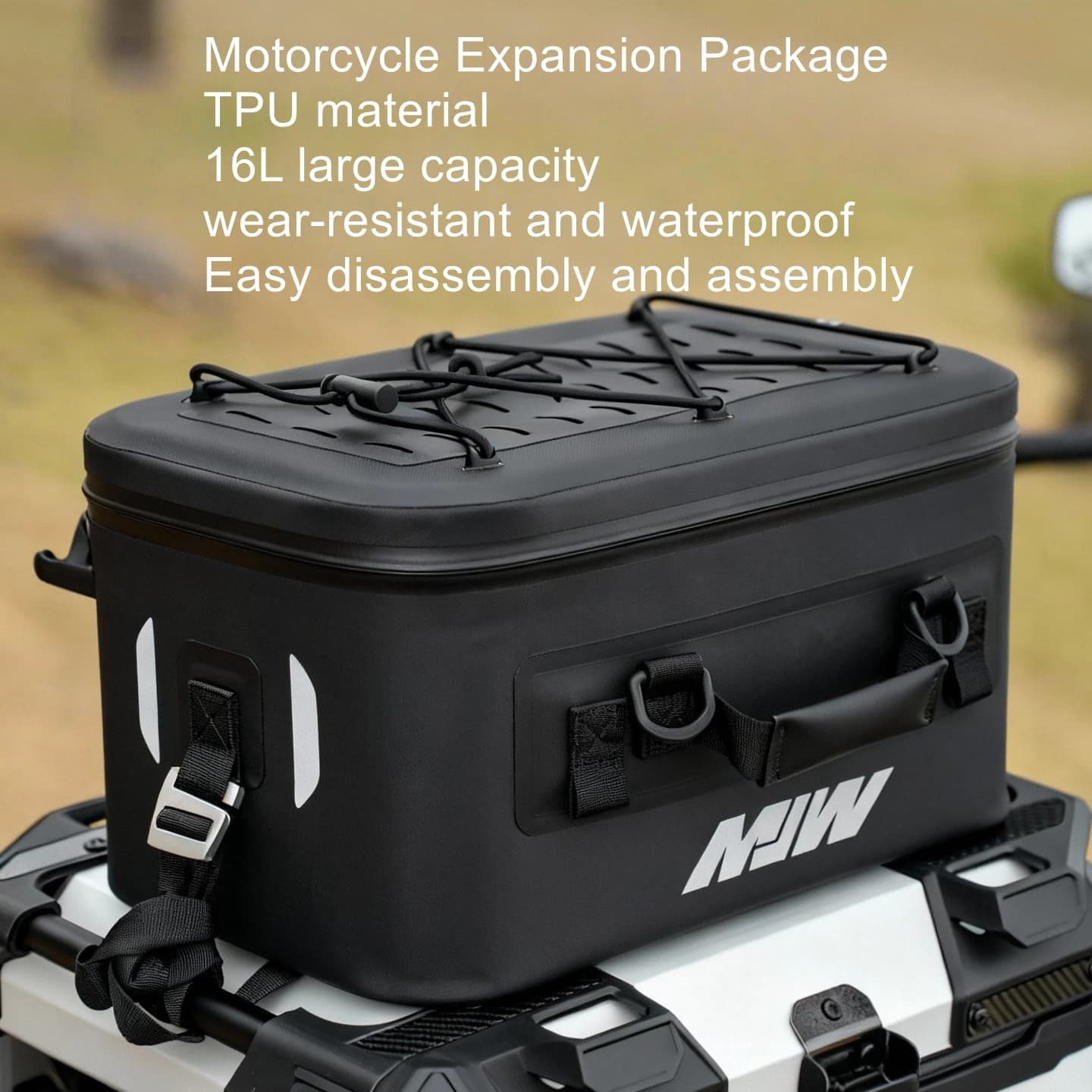 16L expansion bag, waterproof pack, baby animal rally car, rear trunk bag, hanging bag, motorcycle knight equipment bag