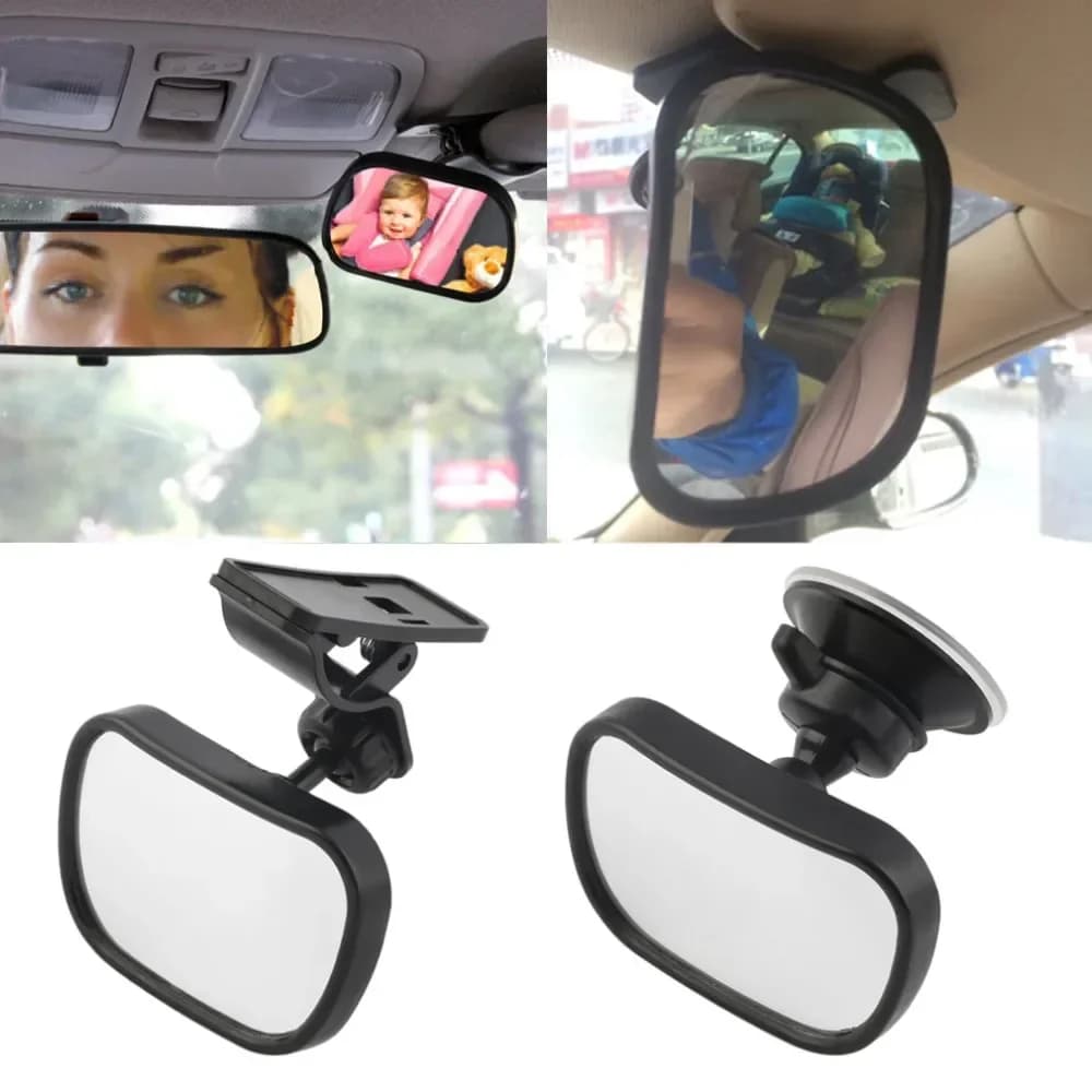 Sedile posteriore per auto Specchietto retrovisore di sicurezza per bambini Aspirazione Clip-On Specchio convesso posteriore per bambini regolabile per auto Monitor per bambini Accessori per auto