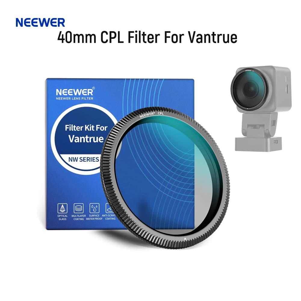 Filtro CPL NEEWER da 40 mm per Vantrue N4 Pro N5 E1Pro E1 E2 E3 E1Lite S1 Pro N2X Dash Cam, filtro polarizzatore circolare ultrasottile