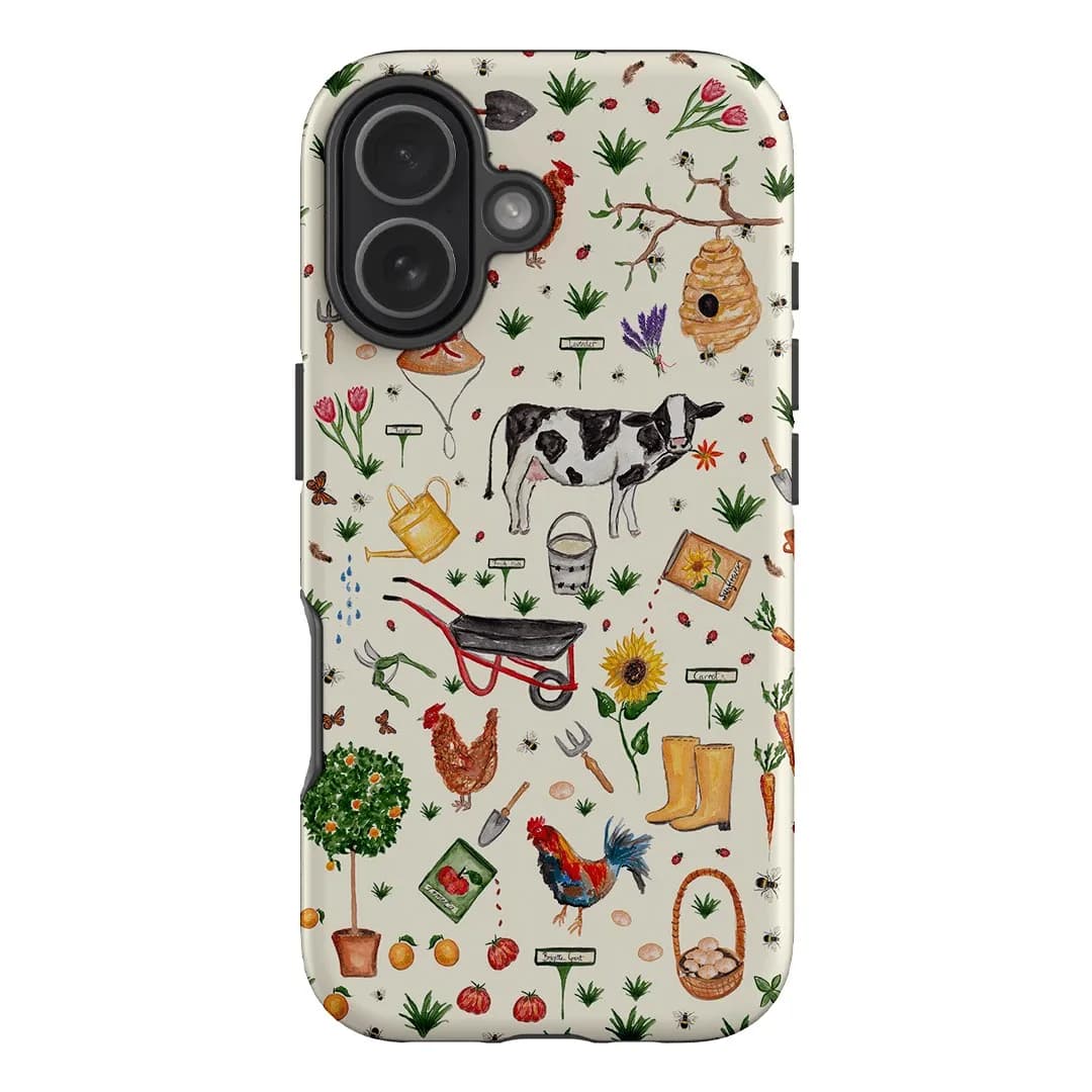 Farm Stay Phone Case for iPhone 17 16e 16 15 14 13 12 11 X XS XR XSMAX 7 8 Air Pro Max Plus Luxury Double-layer Back Cover