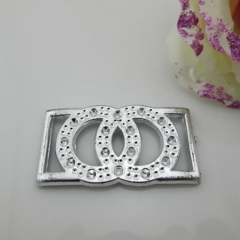 10 pezzi di nastro con fibbia acrilica diamantata per decorazioni per feste di matrimonio fai da te 20 mm