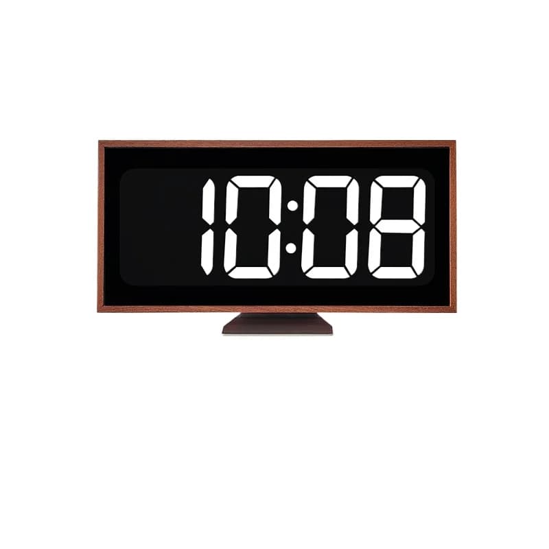 Orologio digitale a LED con ampio schermo, orologio da tavolo a pendolo per soggiorno, mobile TV, orologio moderno e semplice.