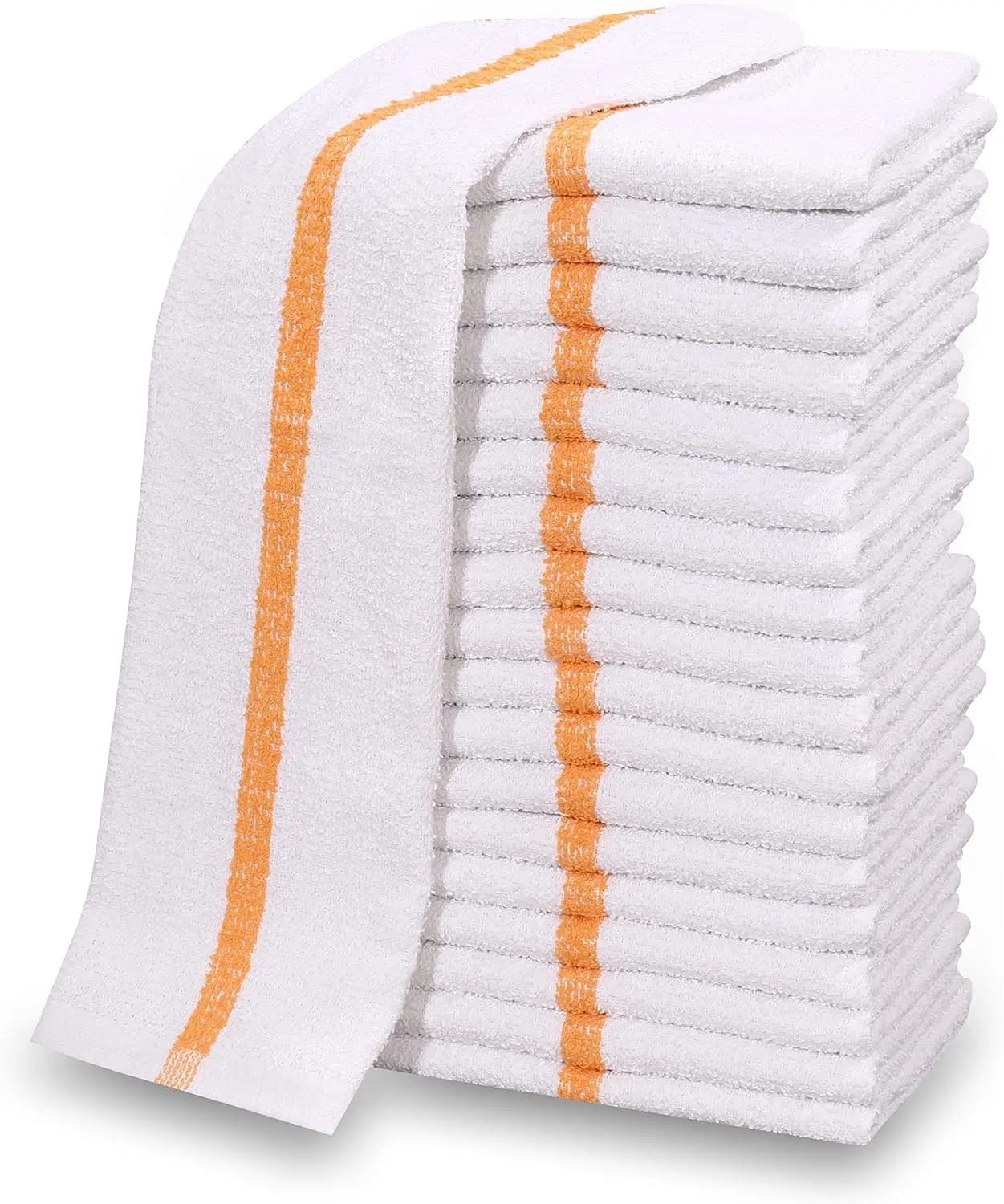 Confezione da 60 Panni in Misto Cotone Bianco 16x19 per Bar, Ristoranti e Pulizie in Cucina