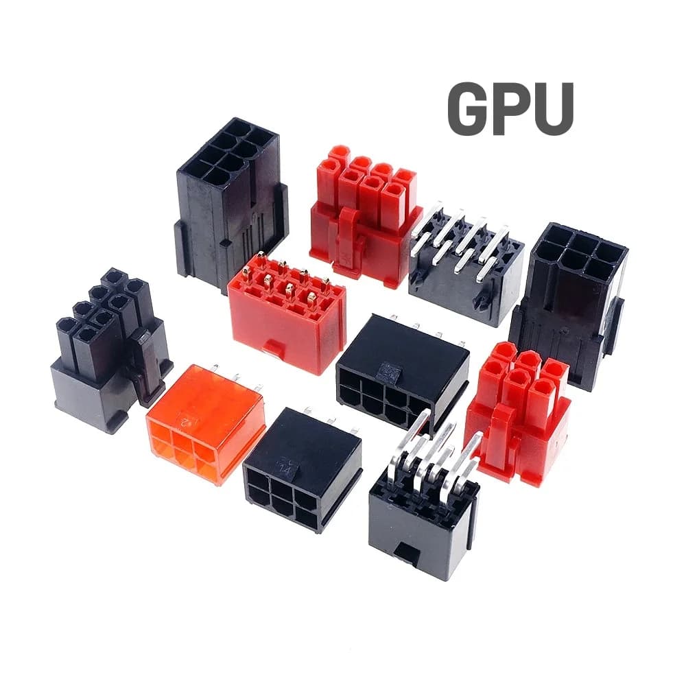 5 pezzi GPU 4.2mm 6 8 6 + 2 PIN presa alloggiamento per PCI-E PCIe scheda grafica connettore di alimentazione video Shell