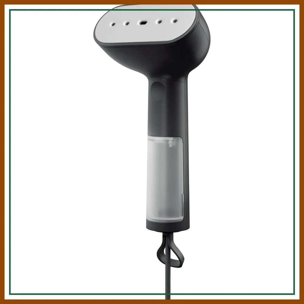 Vaporizzatore Portatile per Vestiti 1350W, Riscaldamento in 15s, Vapore Secco, Nero