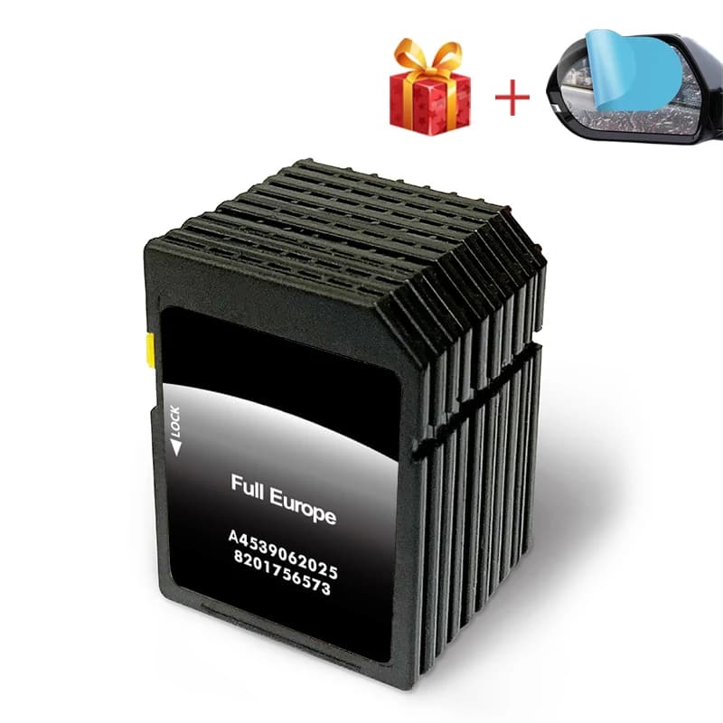 Nuovo 2025 per Smart 453 con Navigazione Cool & Media, Scheda SD A4539062025 8201756573, Aggiornamento Mappe GPS per Tutta l'Europa