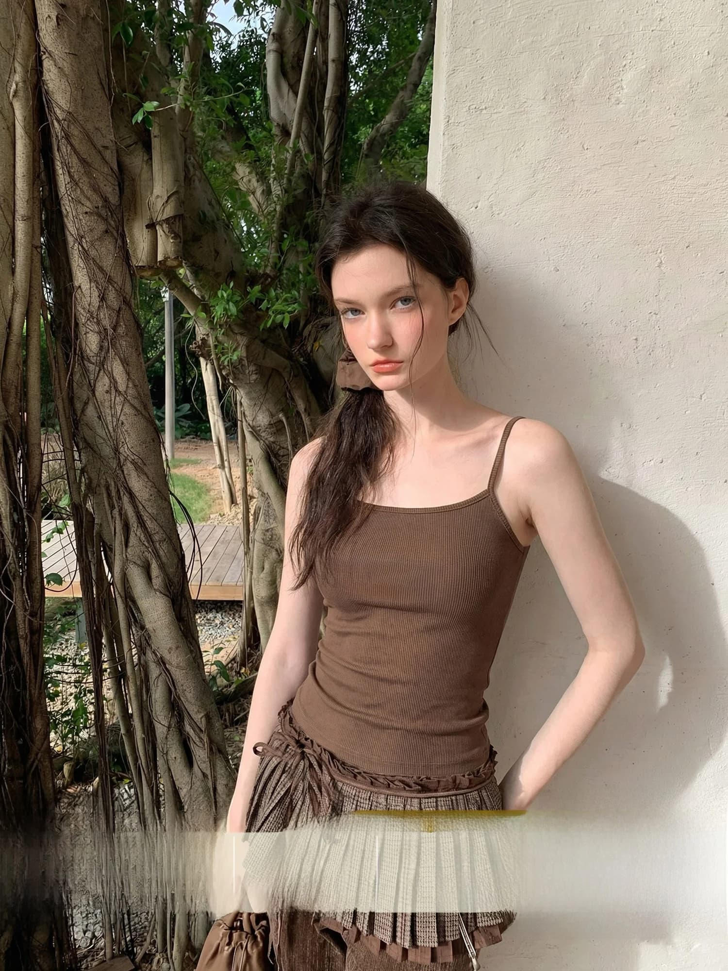 Top Base Basic Color da Donna per l'Estate, Intimo Modellante per Nascondere il Grasso Laterale del Seno, Ideale come Strato Base per Abbigliamento Esterno