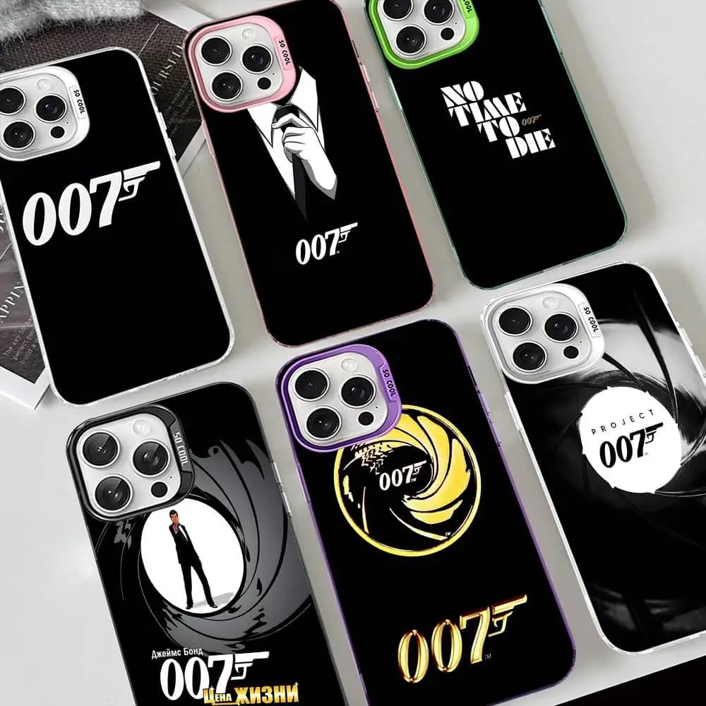 Classic Film J-James B-Bond 007 Phone Case For IPhone 17 16 15 14 13 Pro 12 11 Pro Max PLUS Color Back Cover