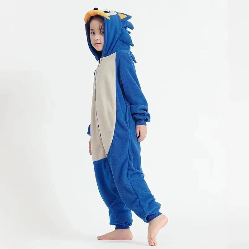 Anime Cartoon Plush Pigiama Winter Flannel For Adults Children Warm Nightwear Cosplay Bathrobe Pijama Tutine