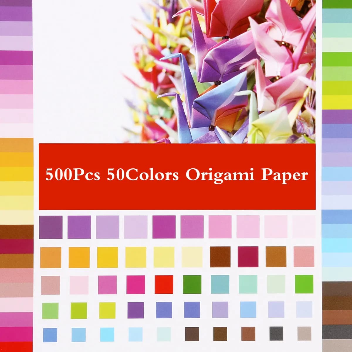 200 Sheets 6 Inch Square Bright Color Origami Paper Perfect for Art Projects Folding Crafts Color Learning Gifts Creative DIY