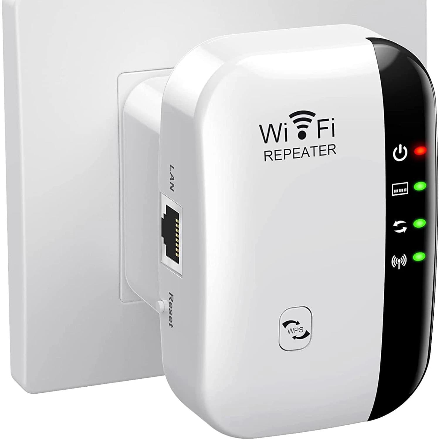 Ripetitore WiFi wireless da 300 Mbps, router di estensione, amplificatore di segnale Wi-Fi Adattatore per scheda di rete a lungo raggio Ripetitore USB, multiutente