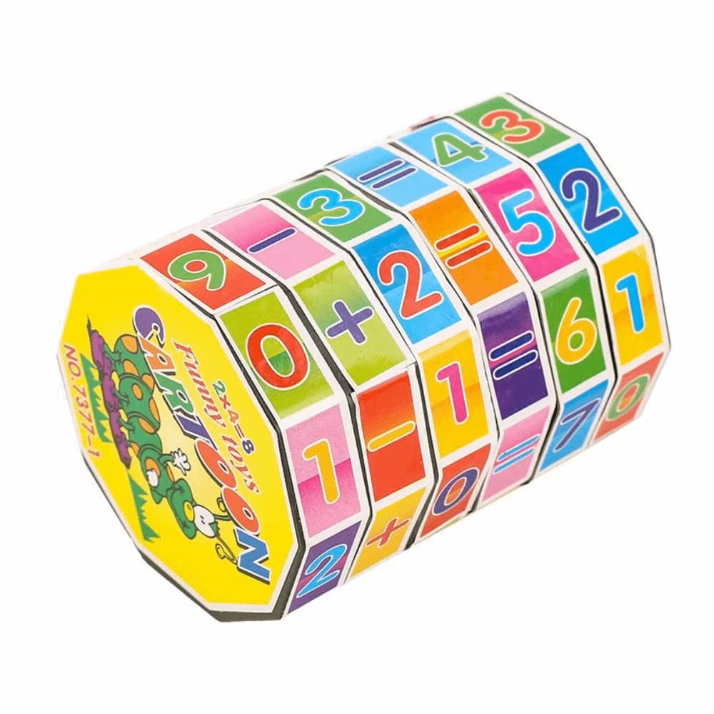 Cubo Magico Matematico Divertente, Strumento Educativo, Gioco Puzzle Montessori, Calcolo Funzioni, Blocco Matematico Educativo